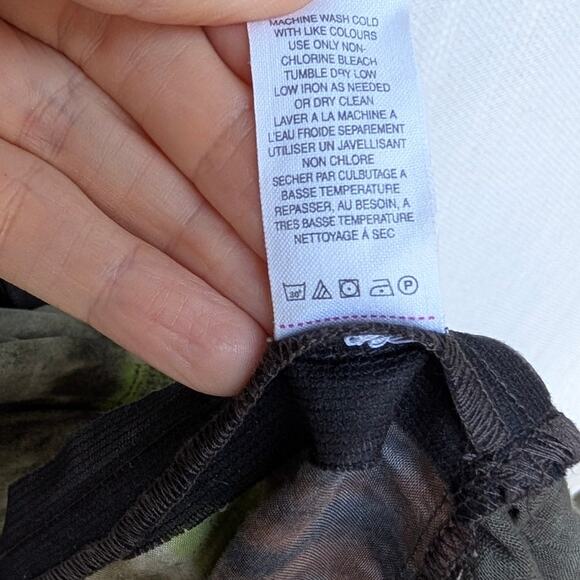 Free People Anna Corinna Boho Reworked Vintage Hand Pleated Dyed Skirt, size M - Picture 8 of 8